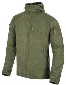 {{photo.Alt || photo.Description || 'Флисовая кофта Helikon-Tex ALPHA HOODIE Jacket — Grid Fleece. Олива'}}